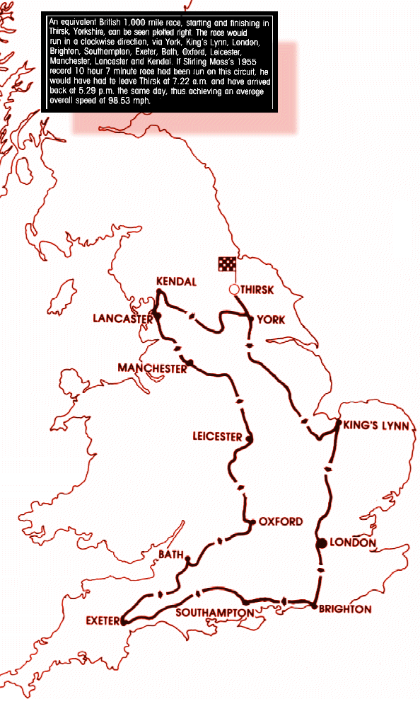 Map of English Route